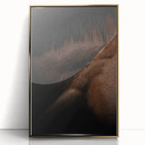 Rustic Wall Art - Close-Up Horse Mane & Coat, Farmhouse Decor Print