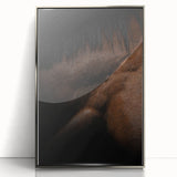 Rustic Wall Art - Close-Up Horse Mane & Coat, Farmhouse Decor Print