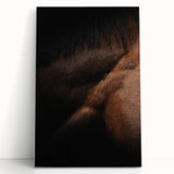 Rustic Wall Art - Close-Up Horse Mane & Coat, Farmhouse Decor Print