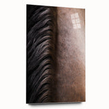 Rustic Wall Art - Horse Mane Texture Close-Up, Farmhouse Decor Print