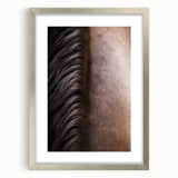 Rustic Wall Art - Horse Mane Texture Close-Up, Farmhouse Decor Print