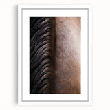 Rustic Wall Art - Horse Mane Texture Close-Up, Farmhouse Decor Print
