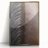 Rustic Wall Art - Horse Mane Texture Close-Up, Farmhouse Decor Print