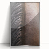 Rustic Wall Art - Horse Mane Texture Close-Up, Farmhouse Decor Print