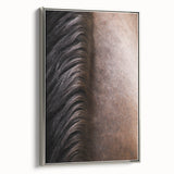 Rustic Wall Art - Horse Mane Texture Close-Up, Farmhouse Decor Print