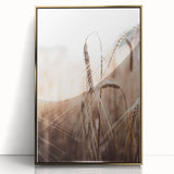 Golden Wheat Field Close-Up, Rustic Country Wall Art