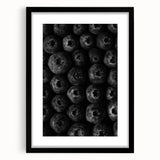 Rustic Wall Art - Black and White Blueberry Texture, Farmhouse Decor