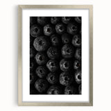 Rustic Wall Art - Black and White Blueberry Texture, Farmhouse Decor