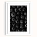 Rustic Wall Art - Black and White Blueberry Texture, Farmhouse Decor