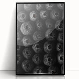 Rustic Wall Art - Black and White Blueberry Texture, Farmhouse Decor