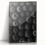 Rustic Wall Art - Black and White Blueberry Texture, Farmhouse Decor