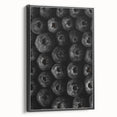 Rustic Wall Art - Black and White Blueberry Texture, Farmhouse Decor