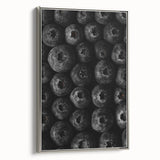 Rustic Wall Art - Black and White Blueberry Texture, Farmhouse Decor