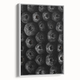 Rustic Wall Art - Black and White Blueberry Texture, Farmhouse Decor