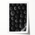 Rustic Wall Art - Black and White Blueberry Texture, Farmhouse Decor