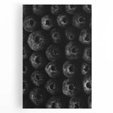 Rustic Wall Art - Black and White Blueberry Texture, Farmhouse Decor