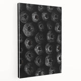 Rustic Wall Art - Black and White Blueberry Texture, Farmhouse Decor