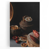 Rustic Wall Art - Dried Citrus & Wood Still Life, Farmhouse Decor Print