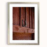 Rustic Wall Art - Horseshoe on Wooden Barn Wall, Farmhouse Decor Print