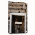 Rustic Wall Art - Horseshoe Above Wooden Door, Farmhouse Decor Print