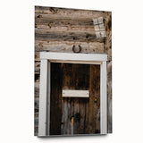 Rustic Wall Art - Horseshoe Above Wooden Door, Farmhouse Decor Print