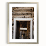 Rustic Wall Art - Horseshoe Above Wooden Door, Farmhouse Decor Print
