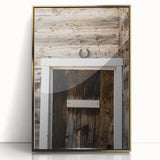 Rustic Wall Art - Horseshoe Above Wooden Door, Farmhouse Decor Print