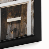 Rustic Wall Art - Horseshoe Above Wooden Door, Farmhouse Decor Print