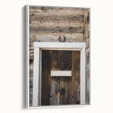 Rustic Wall Art - Horseshoe Above Wooden Door, Farmhouse Decor Print