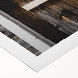 Rustic Wall Art - Horseshoe Above Wooden Door, Farmhouse Decor Print