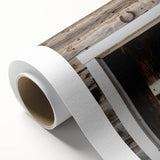 Rustic Wall Art - Horseshoe Above Wooden Door, Farmhouse Decor Print