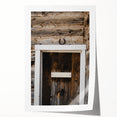 Rustic Wall Art - Horseshoe Above Wooden Door, Farmhouse Decor Print
