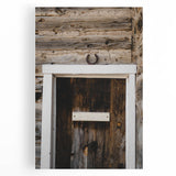 Rustic Wall Art - Horseshoe Above Wooden Door, Farmhouse Decor Print