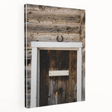 Rustic Wall Art - Horseshoe Above Wooden Door, Farmhouse Decor Print