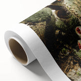 Rustic Wall Art - Prickly Pear Cactus with Red Fruit, Farmhouse Decor