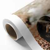 Rustic Wall Art - Black Pig in Autumn Forest, Farmhouse Decor Print