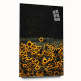 Rustic Wall Art - Sunflower Field at Sunset, Farmhouse Decor Print