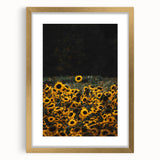 Rustic Wall Art - Sunflower Field at Sunset, Farmhouse Decor Print