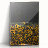 Rustic Wall Art - Sunflower Field at Sunset, Farmhouse Decor Print