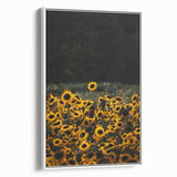 Rustic Wall Art - Sunflower Field at Sunset, Farmhouse Decor Print