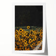 Rustic Wall Art - Sunflower Field at Sunset, Farmhouse Decor Print