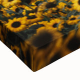 Rustic Wall Art - Sunflower Field at Sunset, Farmhouse Decor Print