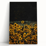 Rustic Wall Art - Sunflower Field at Sunset, Farmhouse Decor Print