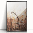 Elegant Wheat Stalk Art Print, Rustic Farmhouse Wall Decor