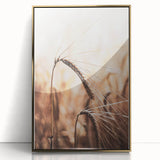 Elegant Wheat Stalk Art Print, Rustic Farmhouse Wall Decor