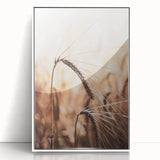 Elegant Wheat Stalk Art Print, Rustic Farmhouse Wall Decor