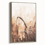 Elegant Wheat Stalk Art Print, Rustic Farmhouse Wall Decor