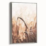 Elegant Wheat Stalk Art Print, Rustic Farmhouse Wall Decor