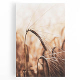 Elegant Wheat Stalk Art Print, Rustic Farmhouse Wall Decor