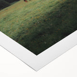 Rustic Wall Art - Horse Grazing in Mountain Valley, Farmhouse Decor Print